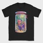 Cozy Worm Reading Books Jar Chill, Tricou Barbati (Unisex)