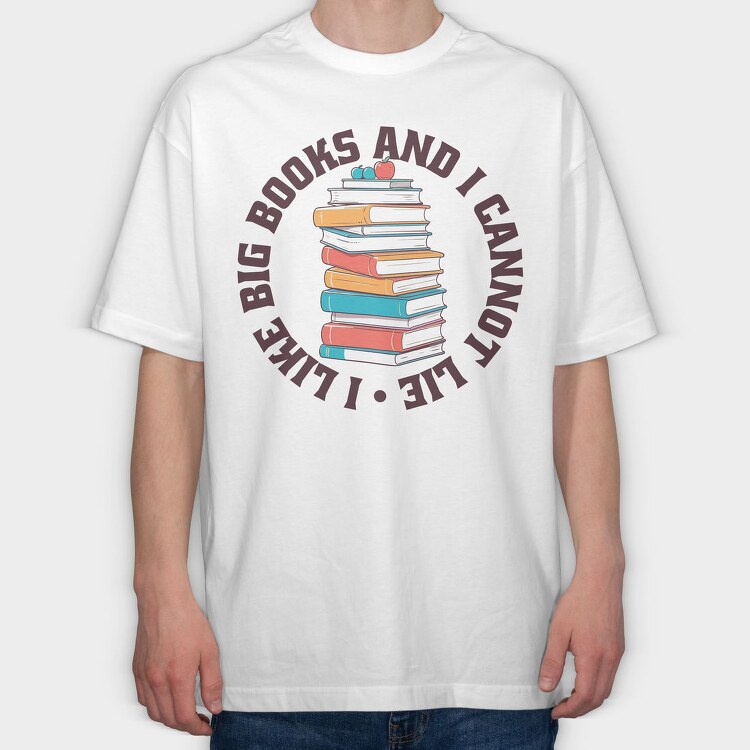 Big Books, Tricou Oversize Barbati (Unisex)