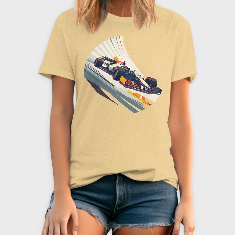 Formula Racing Car Bauhaus Abstract, Tricou Barbati (Unisex)