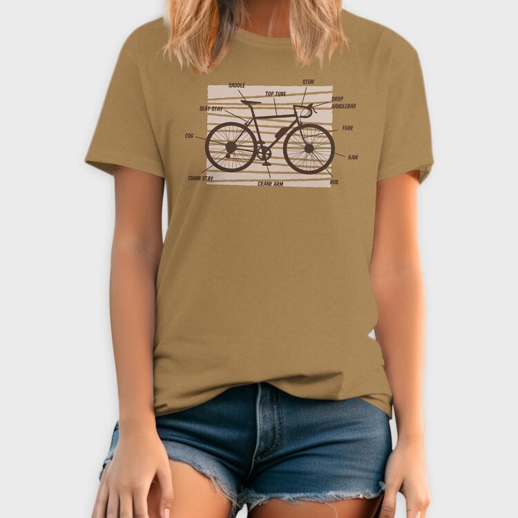 Bike Anatomy, Tricou Barbati (Unisex)