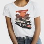 Classic Car Sunset Mountains, Tricou Femei