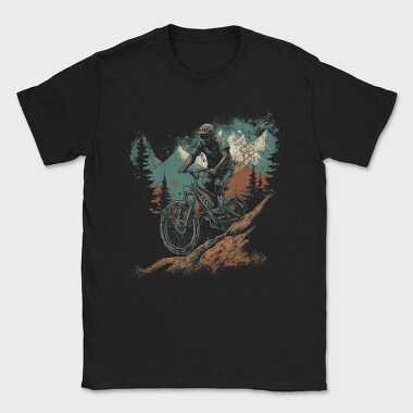 Bike Mountain, Tricou Barbati (Unisex)