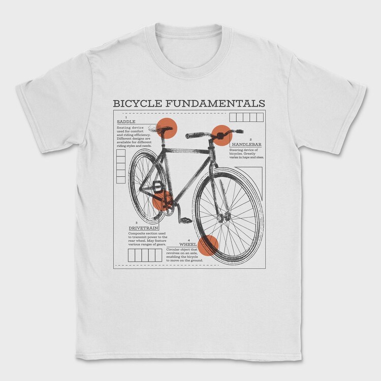 Bike Fundamentals, Tricou Barbati (Unisex)