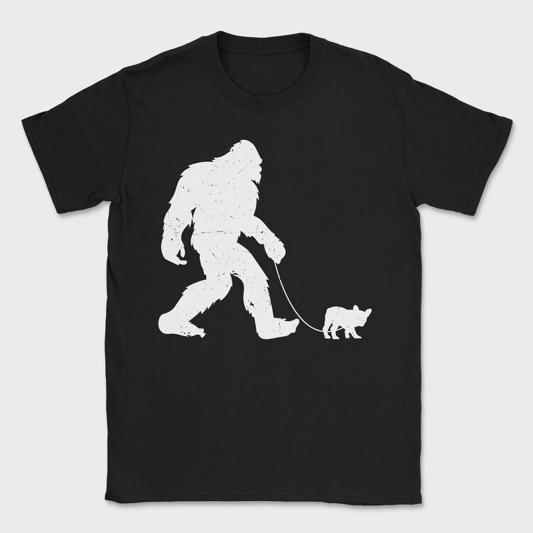 Bigfoot French Bulldog, Tricou Barbati (Unisex)