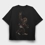Bigfoot Electric Guitar, Tricou Oversize Barbati (Unisex)