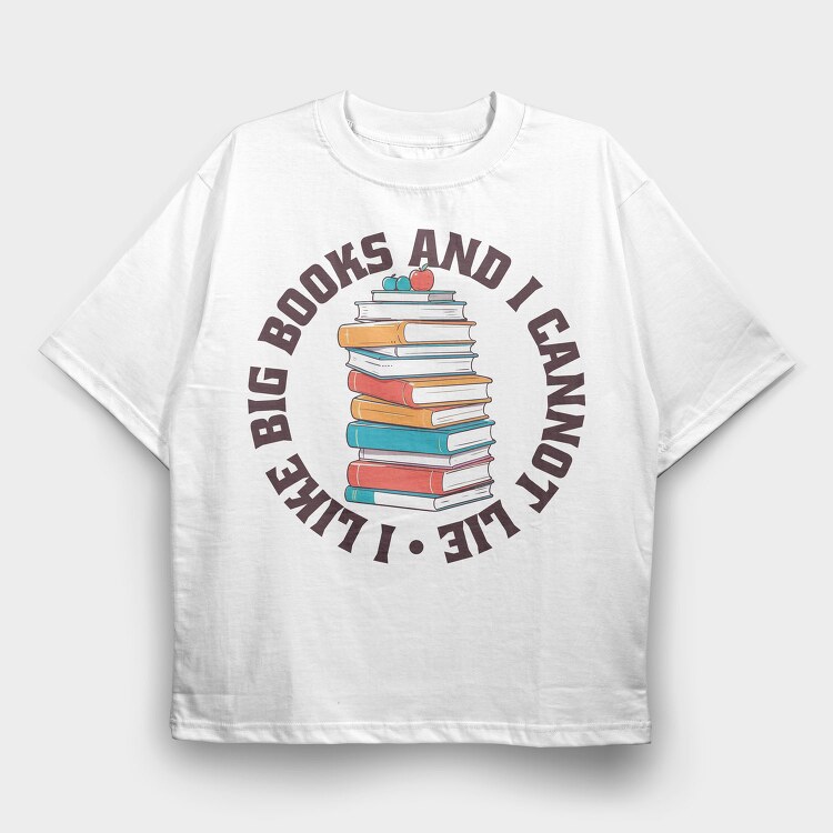 Big Books, Tricou Oversize Barbati (Unisex)