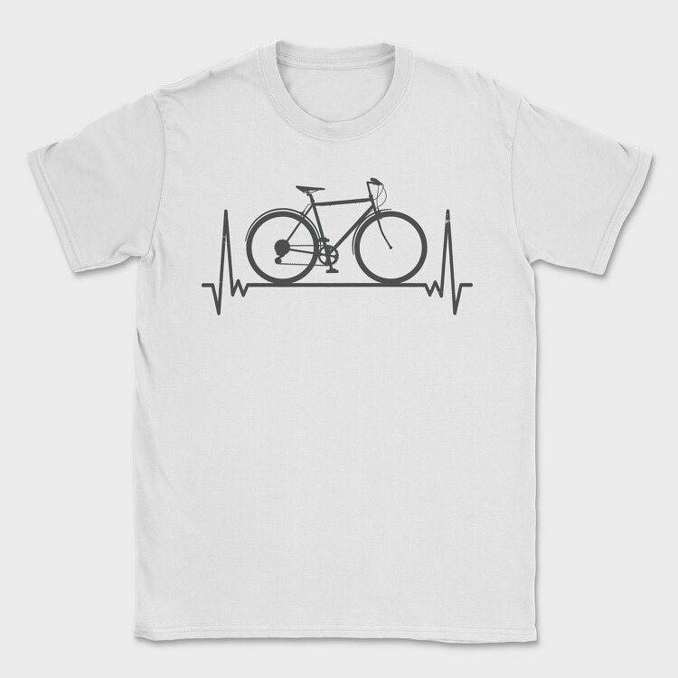 Bicycle Heartbeat, Tricou Barbati (Unisex)