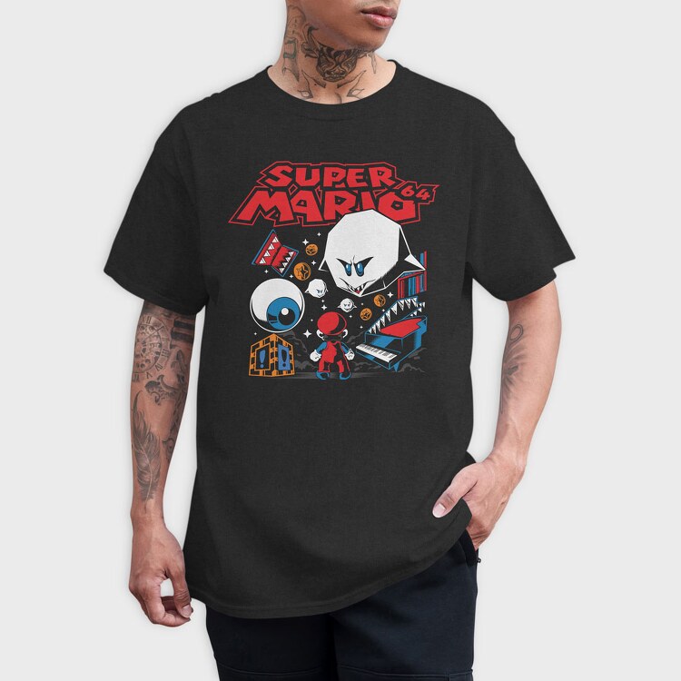 Super Mario 64, Tricou Barbati (Unisex)