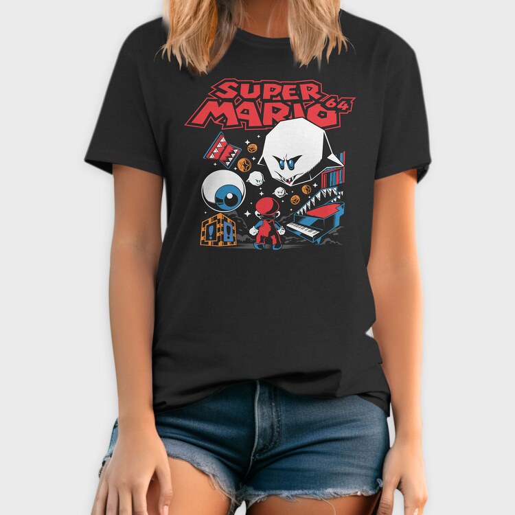 Super Mario 64, Tricou Barbati (Unisex)