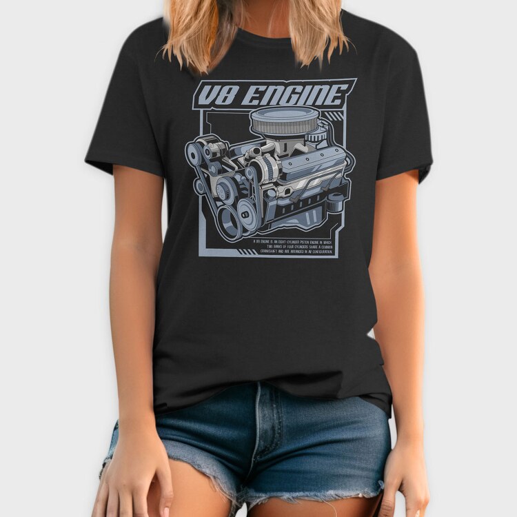 V8 Engine, Tricou Barbati (Unisex)