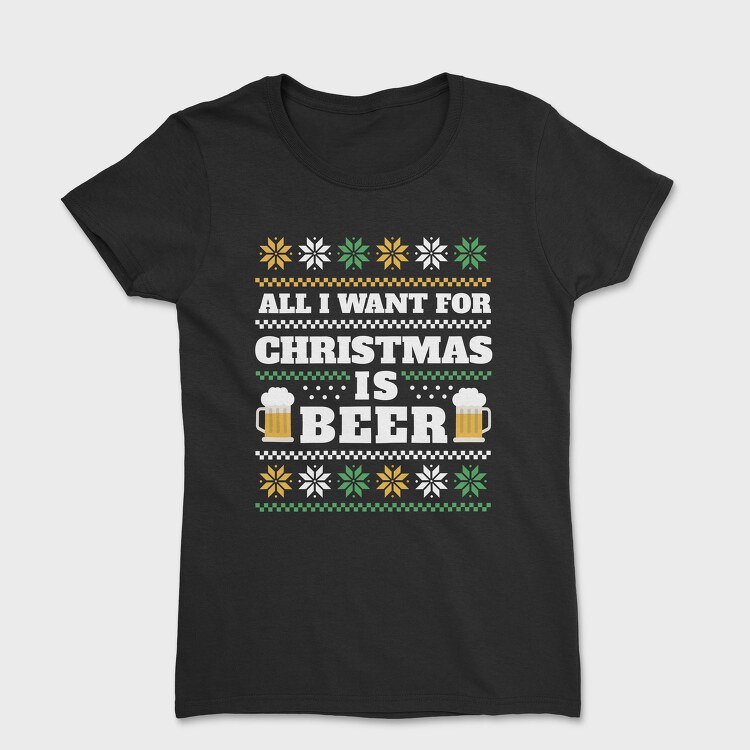 Beer Ugly Sweater 2, Tricou Femei