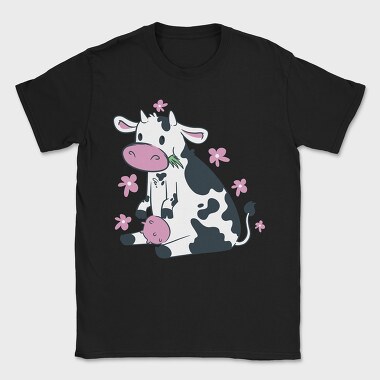 Cute Cow Pink, Tricou Barbati (Unisex)
