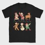 Christmas Characters Dancing, Tricou Barbati (Unisex)