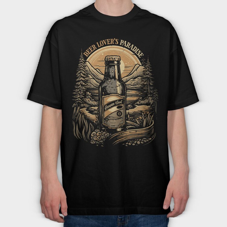 Beer Lovers Paradise, Tricou Oversize Barbati (Unisex)