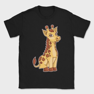 Cute Giraffe Cartoon, Tricou Barbati (Unisex)