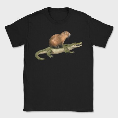 Capybara Crocodile, Tricou Barbati (Unisex)