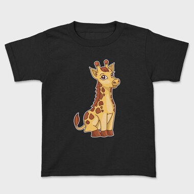 Cute Giraffe Cartoon, Tricou Copii