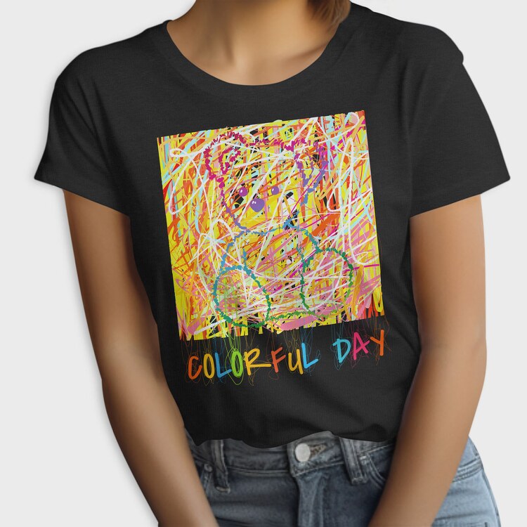 Colorful Day Teddy Bear, Tricou Femei