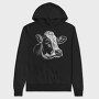 cow portrait, Hanorac Oversize Barbati (Unisex)
