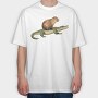 Capybara Crocodile, Tricou Oversize Barbati (Unisex)