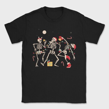 Christmas Dancing Skeletons, Tricou Barbati (Unisex)