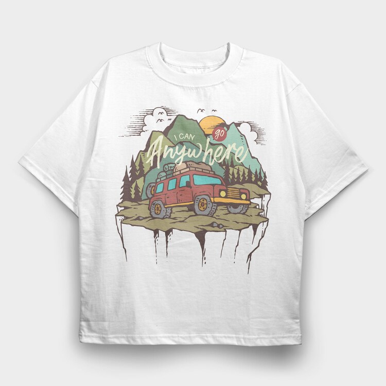 Adventure, Tricou Oversize Barbati (Unisex)