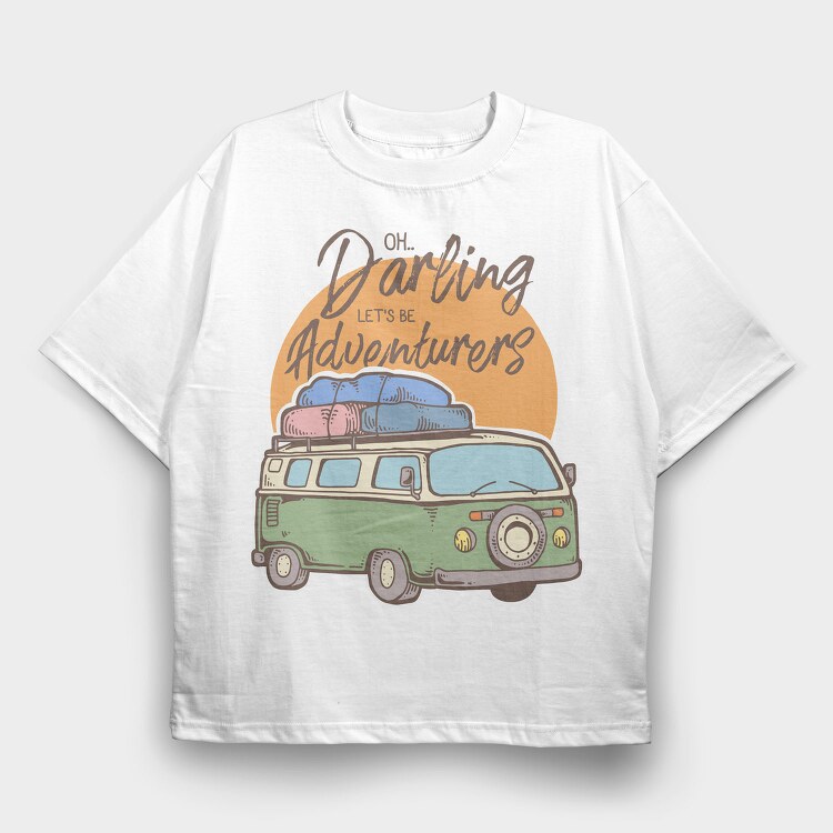 Be Adventurers, Tricou Oversize Barbati (Unisex)