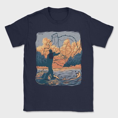 Fisherman Fishnet, Tricou Barbati (Unisex)