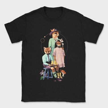 Fox family, Tricou Barbati (Unisex)