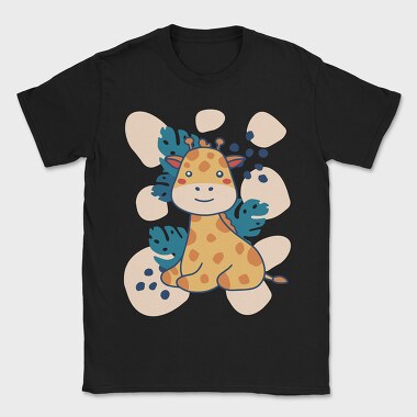 Giraffe Cartoon, Tricou Barbati (Unisex)