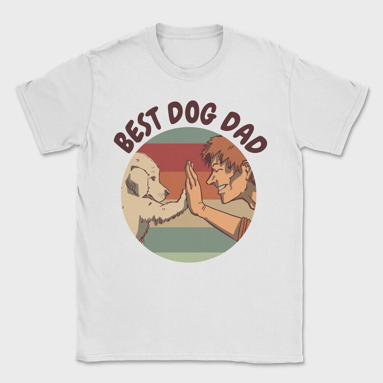 Best Dog Dad, Tricou Barbati (Unisex)