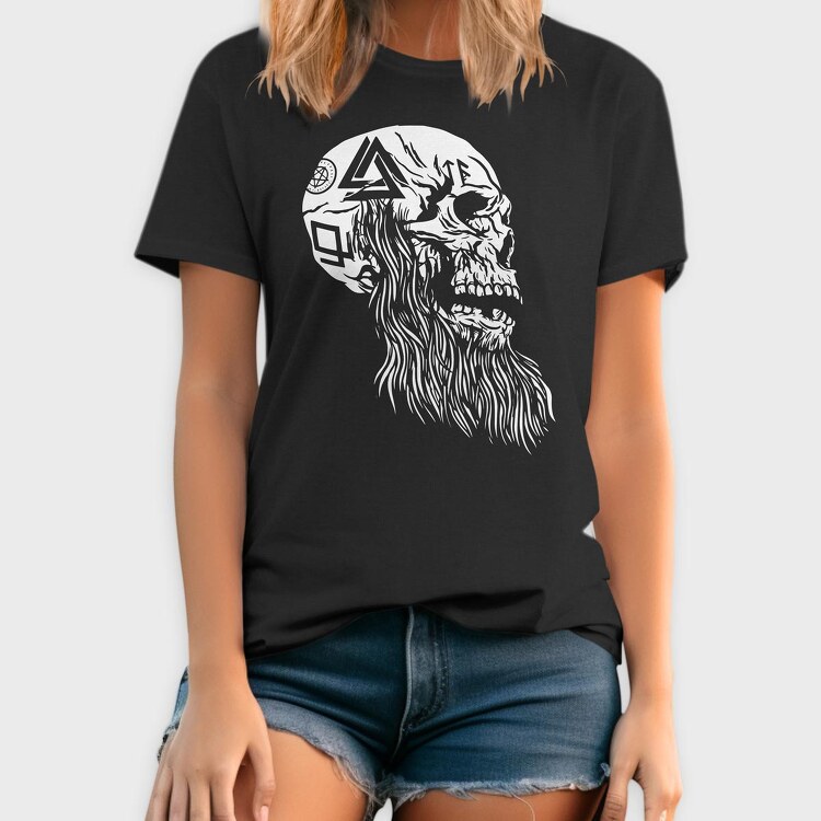 Viking Skull, Tricou Barbati (Unisex)