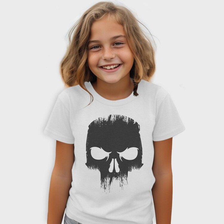 Angry Skull Black, Tricou Copii