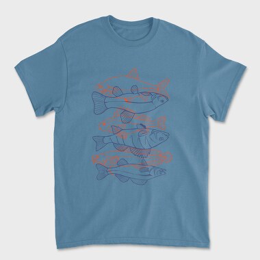Fish Set Color, Tricou Barbati (Unisex)