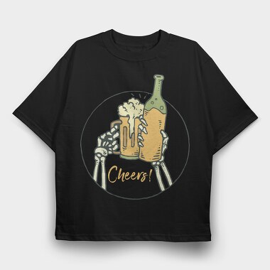 Cheers, Tricou Oversize Barbati (Unisex)