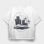 City Night Drive, Tricou Oversize Barbati (Unisex)