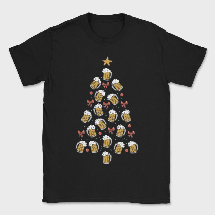 Beer Christmas Tree, Tricou Barbati (Unisex)