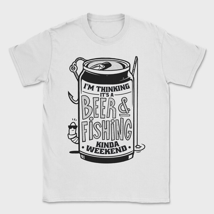 Beer and Fishing, Tricou Barbati (Unisex)