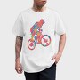 Colorful Cyclist, Tricou Barbati (Unisex)