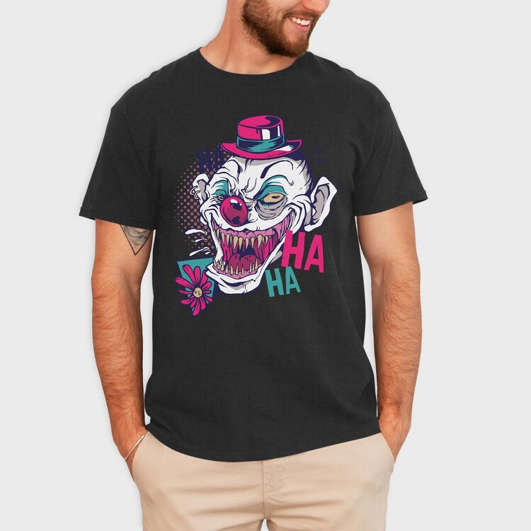 Creppy Clown, Tricou Barbati (Unisex)