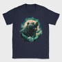 Bear With Mountains Moon, Tricou Barbati (Unisex)
