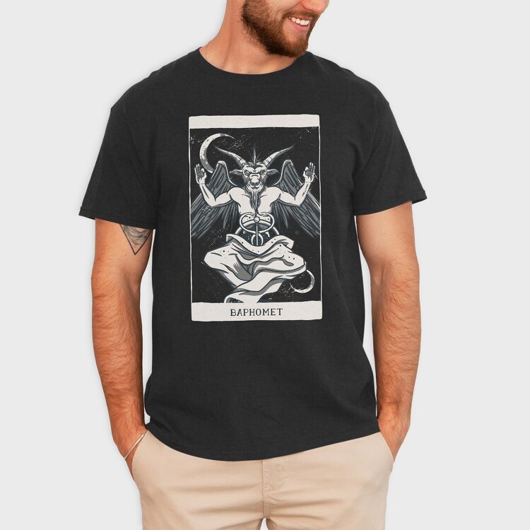 Demon Tarot Card, Tricou Barbati (Unisex)