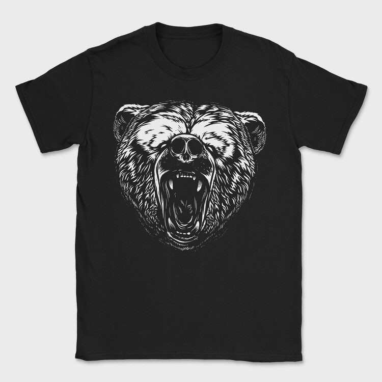 Bear White, Tricou Barbati (Unisex)