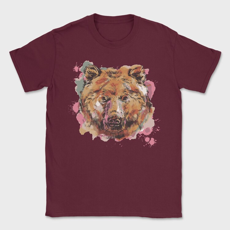 Bear Watercolor, Tricou Barbati (Unisex)