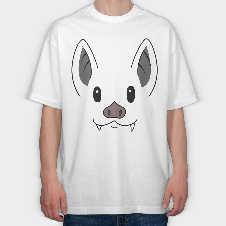 Bat Face, Tricou Oversize Barbati (Unisex)