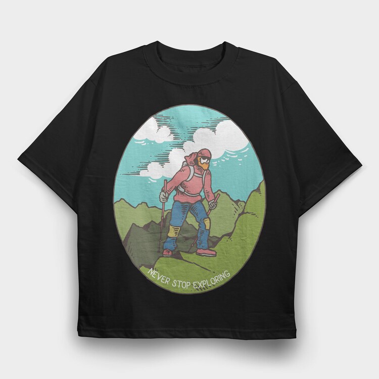 Kilimanjaro, Tricou Oversize Barbati (Unisex)