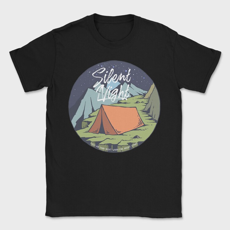 Night Camp, Tricou Barbati (Unisex)