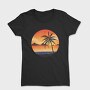 Beach Sunset Palm, Tricou Femei