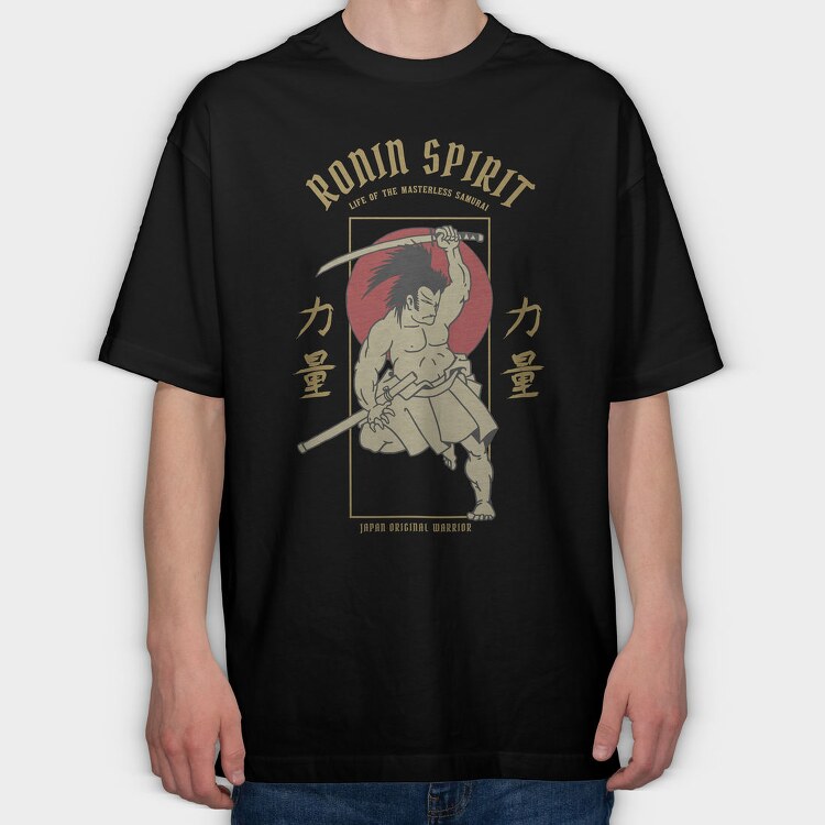 Japanese Hero, Tricou Oversize Barbati (Unisex)