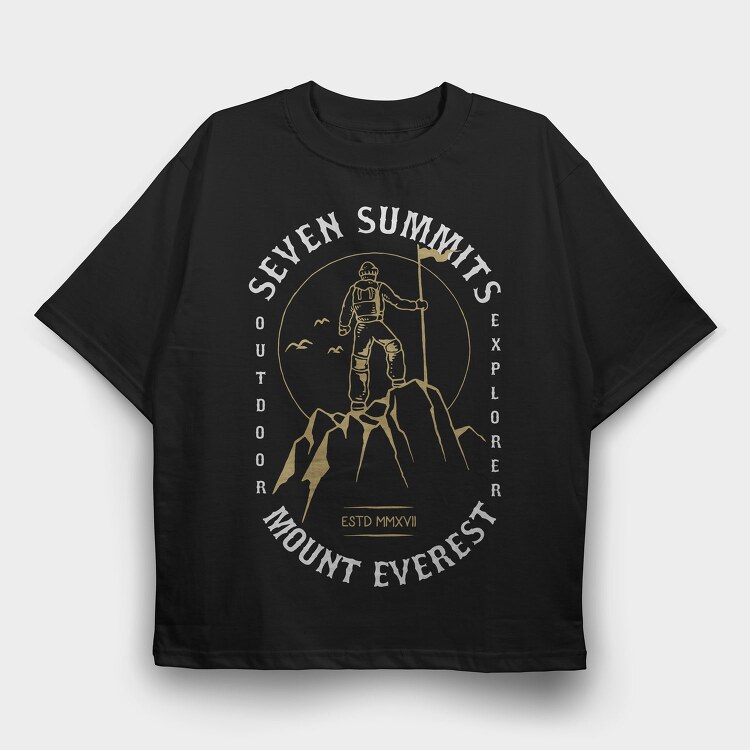 The Summit, Tricou Oversize Barbati (Unisex)